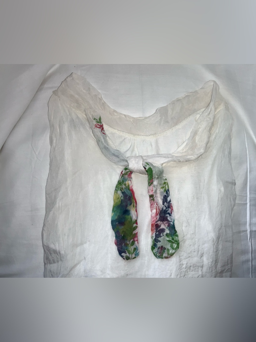 ELENA BALDI Top, 100% Silk, Sz L - Picture 9 of 9